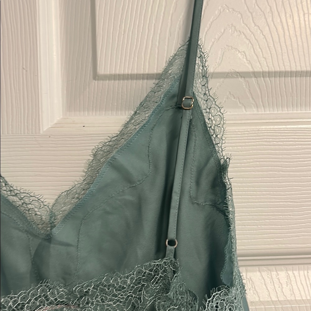 Victoria's Secret mint green  Lace Trim Chemise - Picture 10 of 14